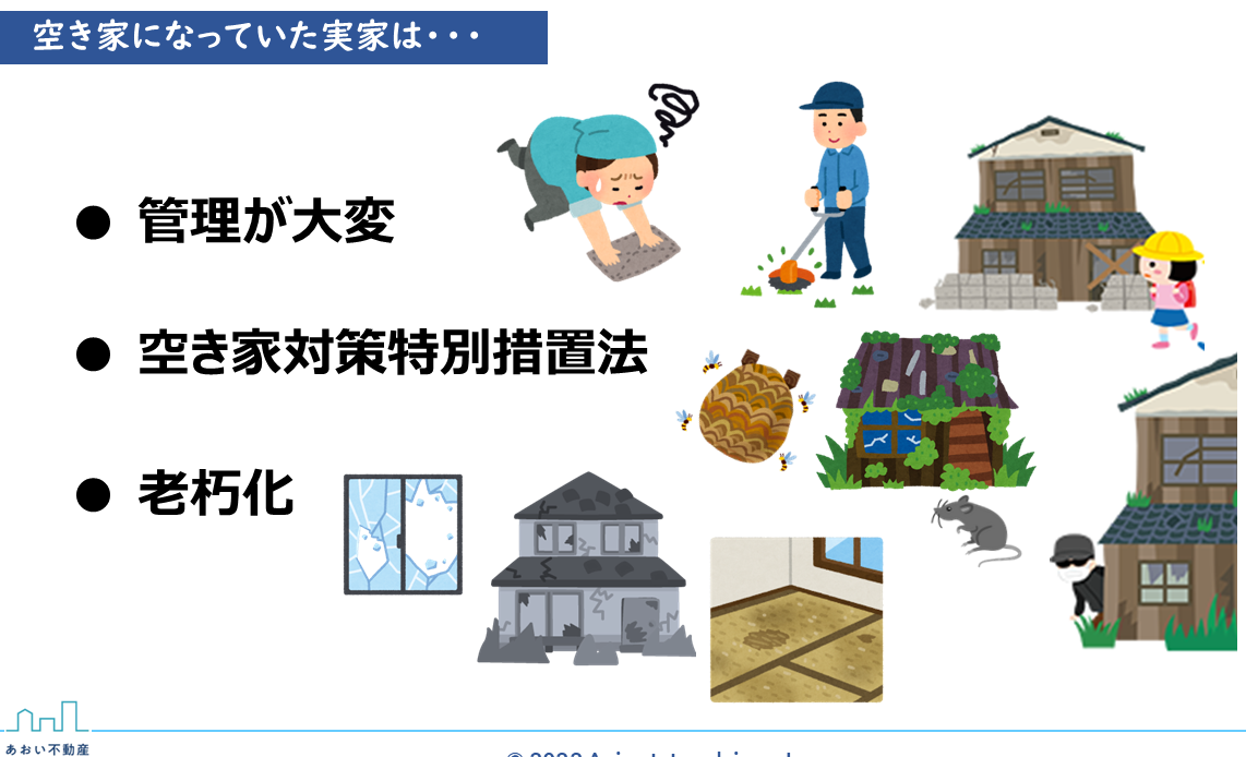 相続・空き家になって しまった実家は・・・